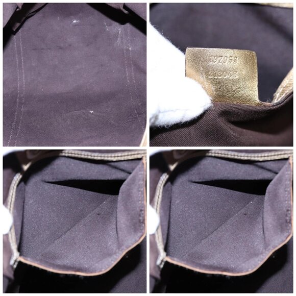 GUCCI GG Crystal Tote Bag Gold Tone Gold 197958 Auth ki4759 - Picture 15 of 16